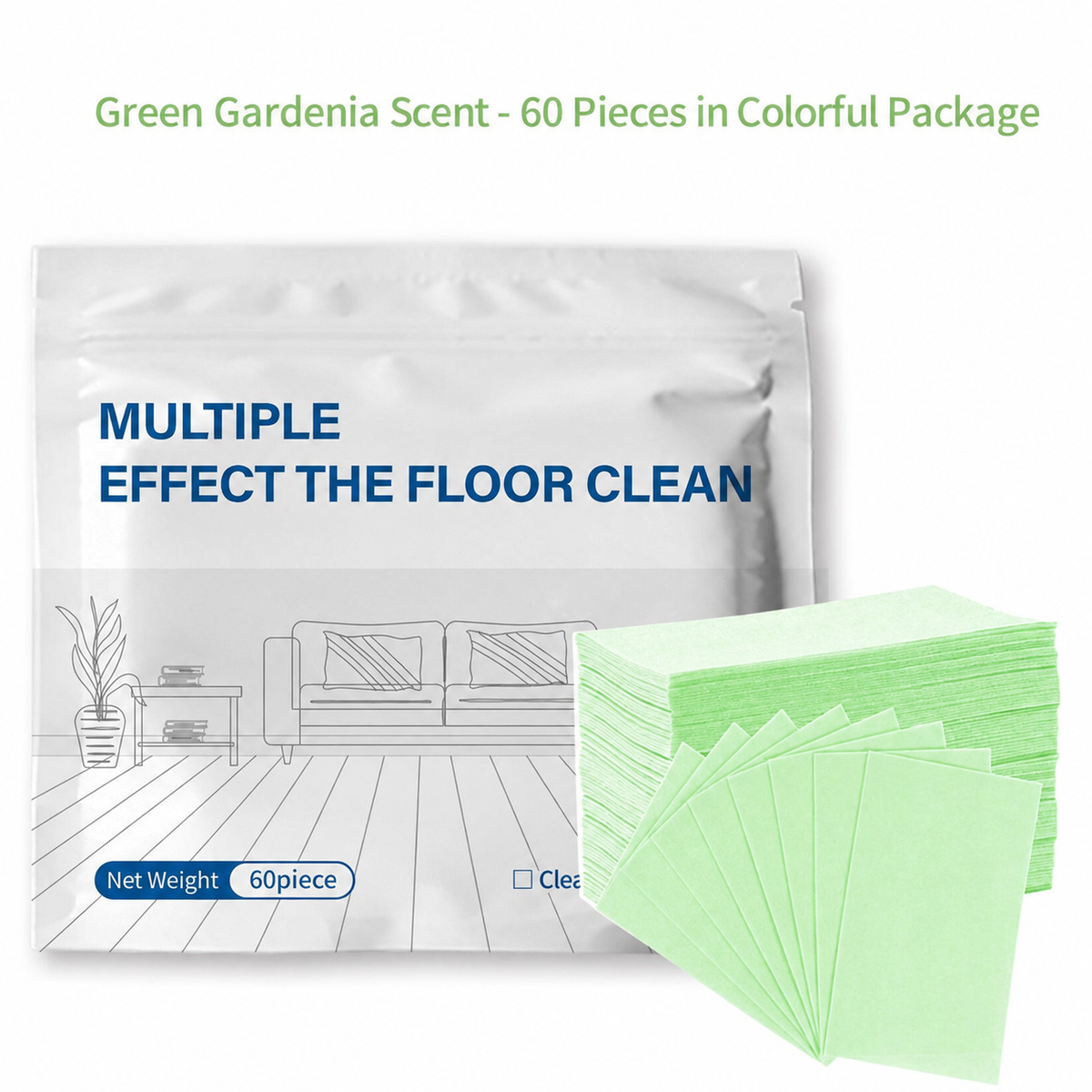 🧹 50% OFF NOW!✨ 60-Pieces Multi-Effect Floor Cleaning Sheets – Powerful Stain Removal & Fresh Scent 🌿