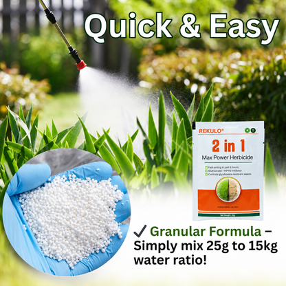 ✨ Eradicate Weeds Safely! | ⏱️ Glyphosate-Free & 6-Hour Results! | REKULO® 2 in 1 Max Power Herbicide